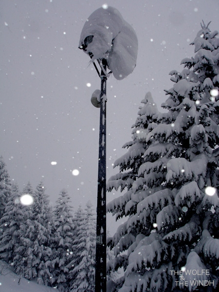 Light Snow hirafu family pair chair lift