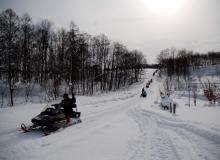 Snowmobiling in Niseko