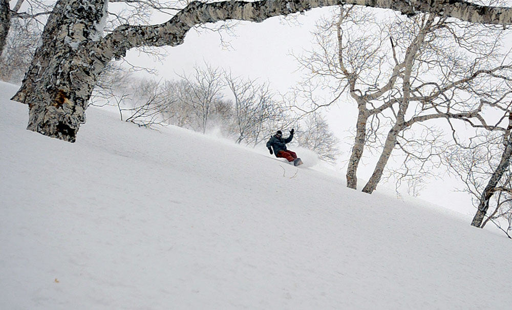 snowboarding niseko annupuri backbowls gate 2