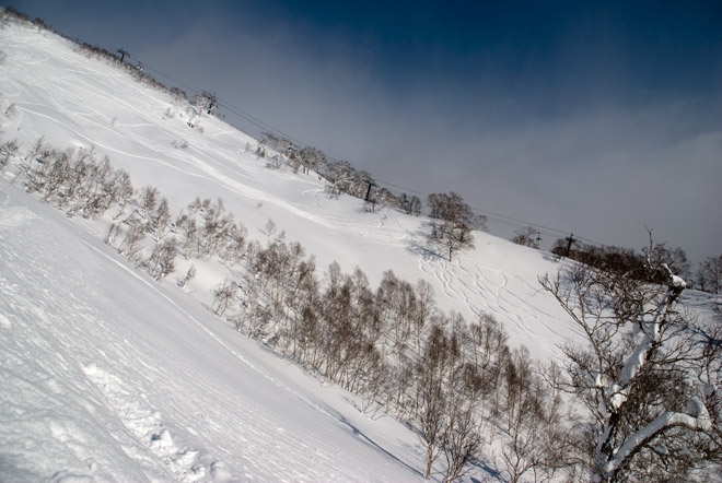 fresh lines to be had out in Mizuno no Sawa