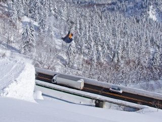 nakayama toge snowboarding avalance barriers