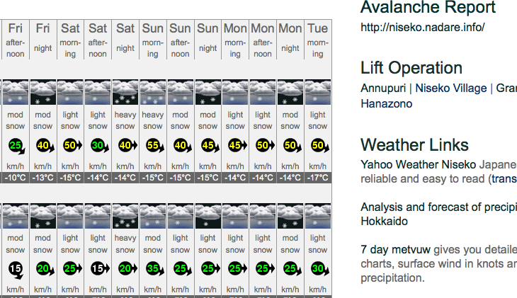 screen capture of our weather page on 2015-12-23