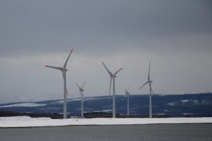 Power Generators on the Suttsu Coast, Hokkaido 